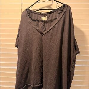 We the free Nina Women's V-Neck gray Top